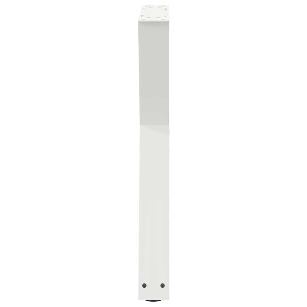 Eettafelpoten 2 st 50x(72-73,3) cm staal wit is nu te koop bij PeponiXL, paradijselijk wonen!