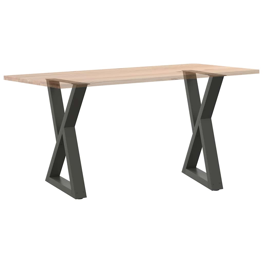 Eettafelpoten 2 st 50x(72-73,3) cm staal antraciet is nu te koop bij PeponiXL, paradijselijk wonen!