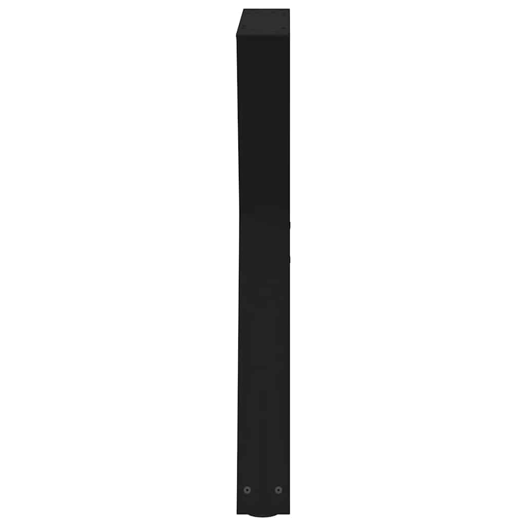 Eettafelpoten 2 st 60x(72-73,3) cm staal zwart is nu te koop bij PeponiXL, paradijselijk wonen!