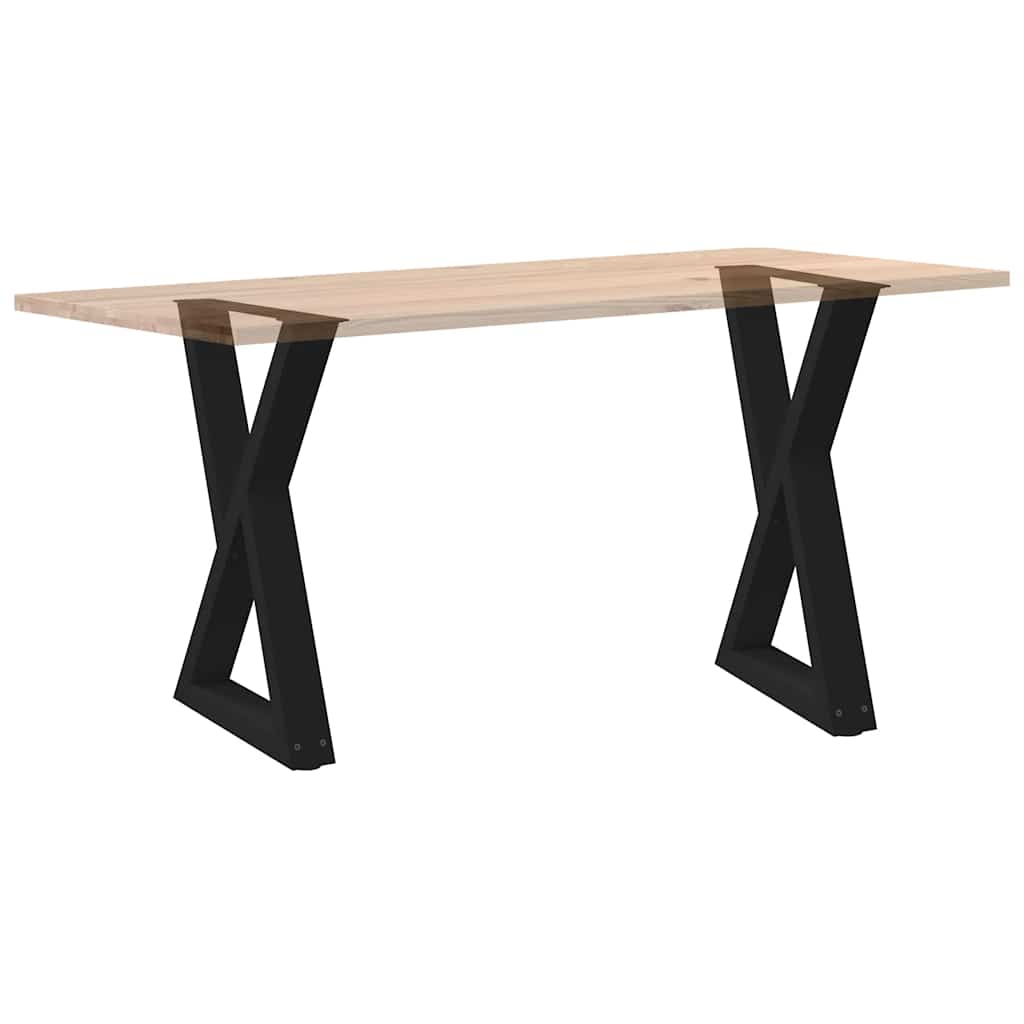 Eettafelpoten 2 st 60x(72-73,3) cm staal zwart is nu te koop bij PeponiXL, paradijselijk wonen!