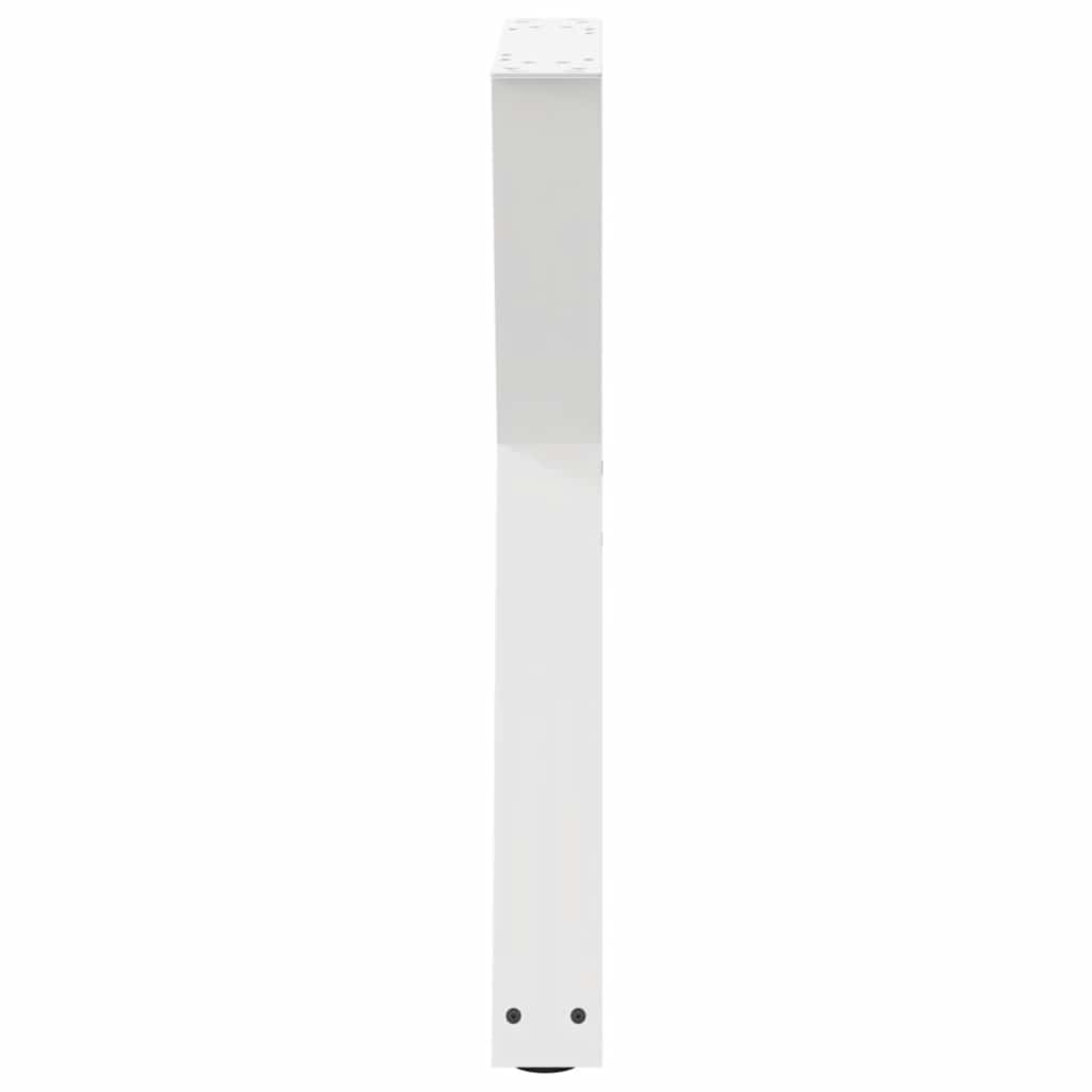 Eettafelpoten 2 st 60x(72-73,3) cm staal wit is nu te koop bij PeponiXL, paradijselijk wonen!