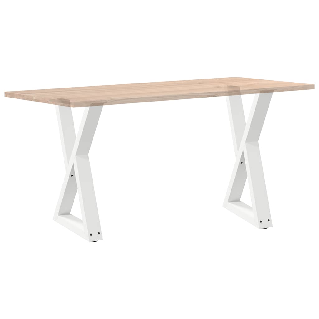 Eettafelpoten 2 st 60x(72-73,3) cm staal wit is nu te koop bij PeponiXL, paradijselijk wonen!
