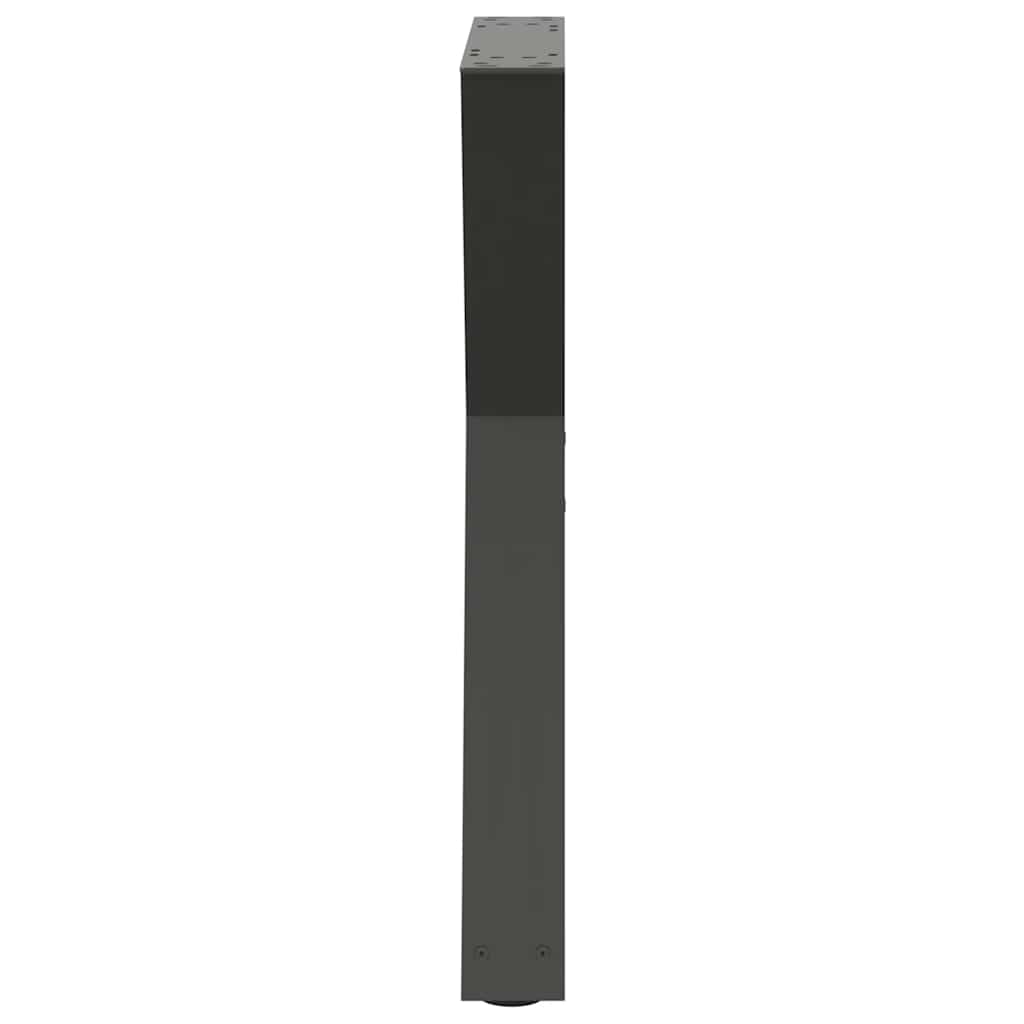 Eettafelpoten 2 st 60x(72-73,3) cm staal antraciet is nu te koop bij PeponiXL, paradijselijk wonen!