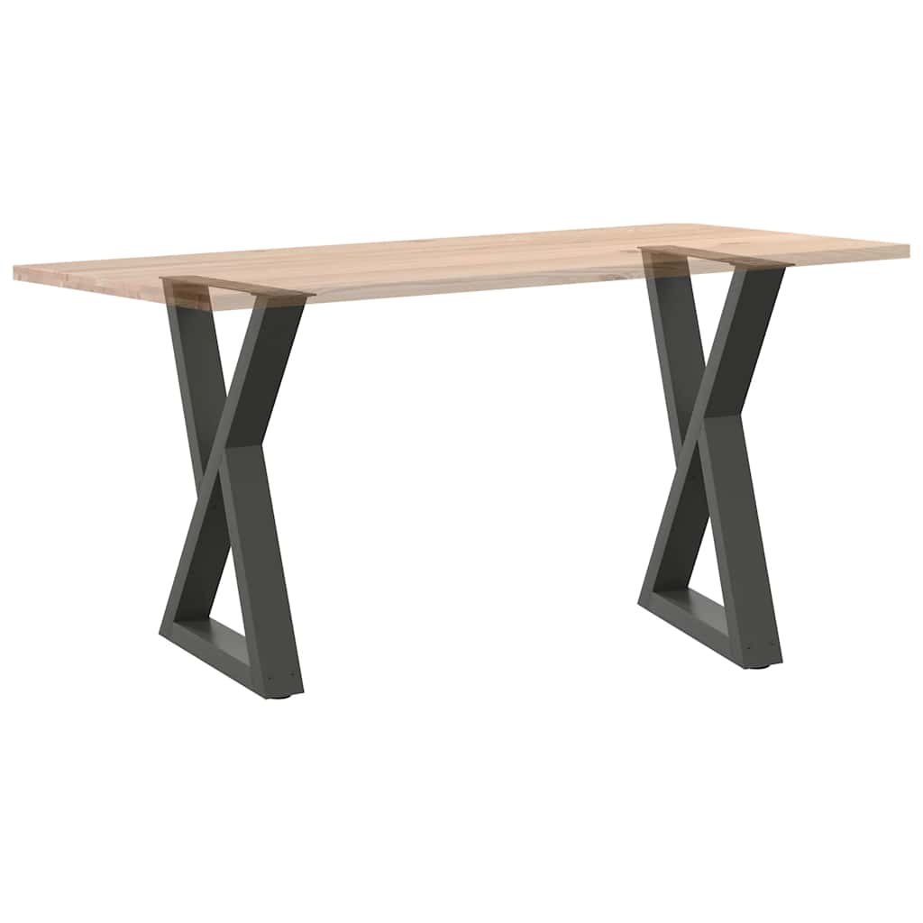 Eettafelpoten 2 st 60x(72-73,3) cm staal antraciet is nu te koop bij PeponiXL, paradijselijk wonen!