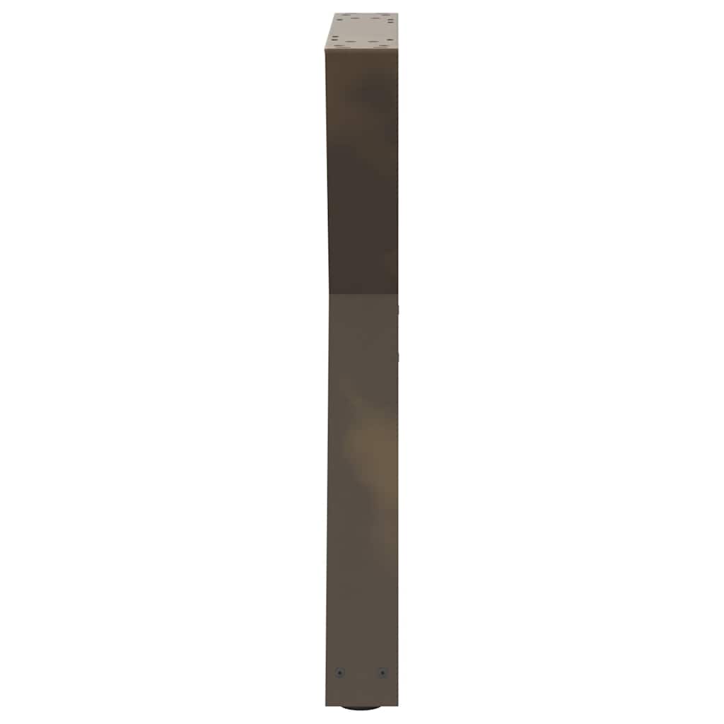 Eettafelpoten 2 st 60x(72-73,3) cm staal naturel is nu te koop bij PeponiXL, paradijselijk wonen!