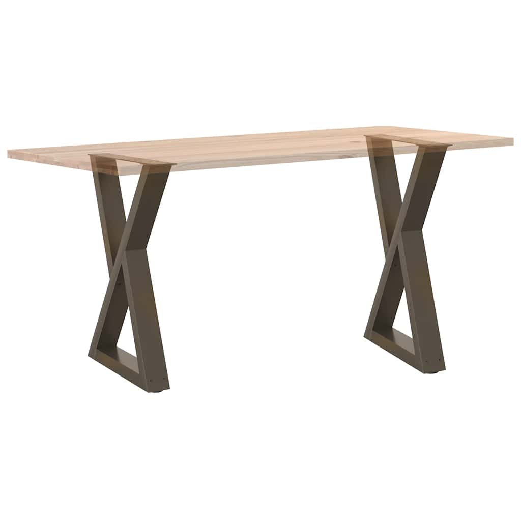Eettafelpoten 2 st 60x(72-73,3) cm staal naturel is nu te koop bij PeponiXL, paradijselijk wonen!