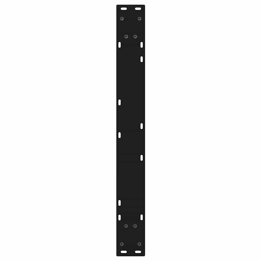 Eettafelpoten 2 st 70x(72-73,3) cm staal zwart is nu te koop bij PeponiXL, paradijselijk wonen!