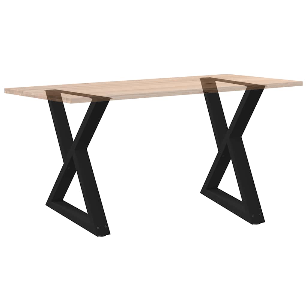 Eettafelpoten 2 st 70x(72-73,3) cm staal zwart is nu te koop bij PeponiXL, paradijselijk wonen!