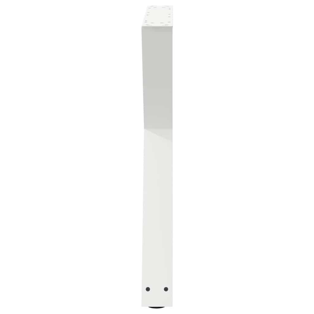 Eettafelpoten 2 st 70x(72-73,3) cm staal wit is nu te koop bij PeponiXL, paradijselijk wonen!