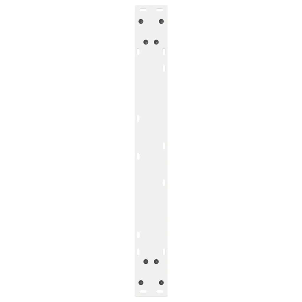 Eettafelpoten 2 st 70x(72-73,3) cm staal wit is nu te koop bij PeponiXL, paradijselijk wonen!