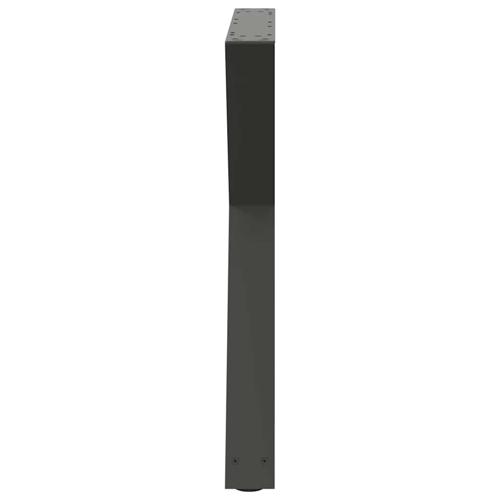 Eettafelpoten 2 st 70x(72-73,3) cm staal antraciet is nu te koop bij PeponiXL, paradijselijk wonen!
