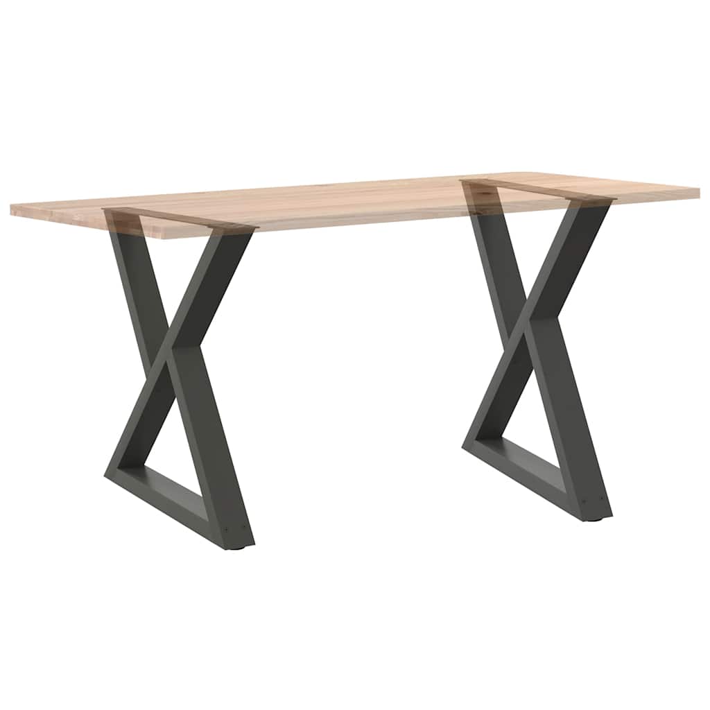 Eettafelpoten 2 st 70x(72-73,3) cm staal antraciet is nu te koop bij PeponiXL, paradijselijk wonen!