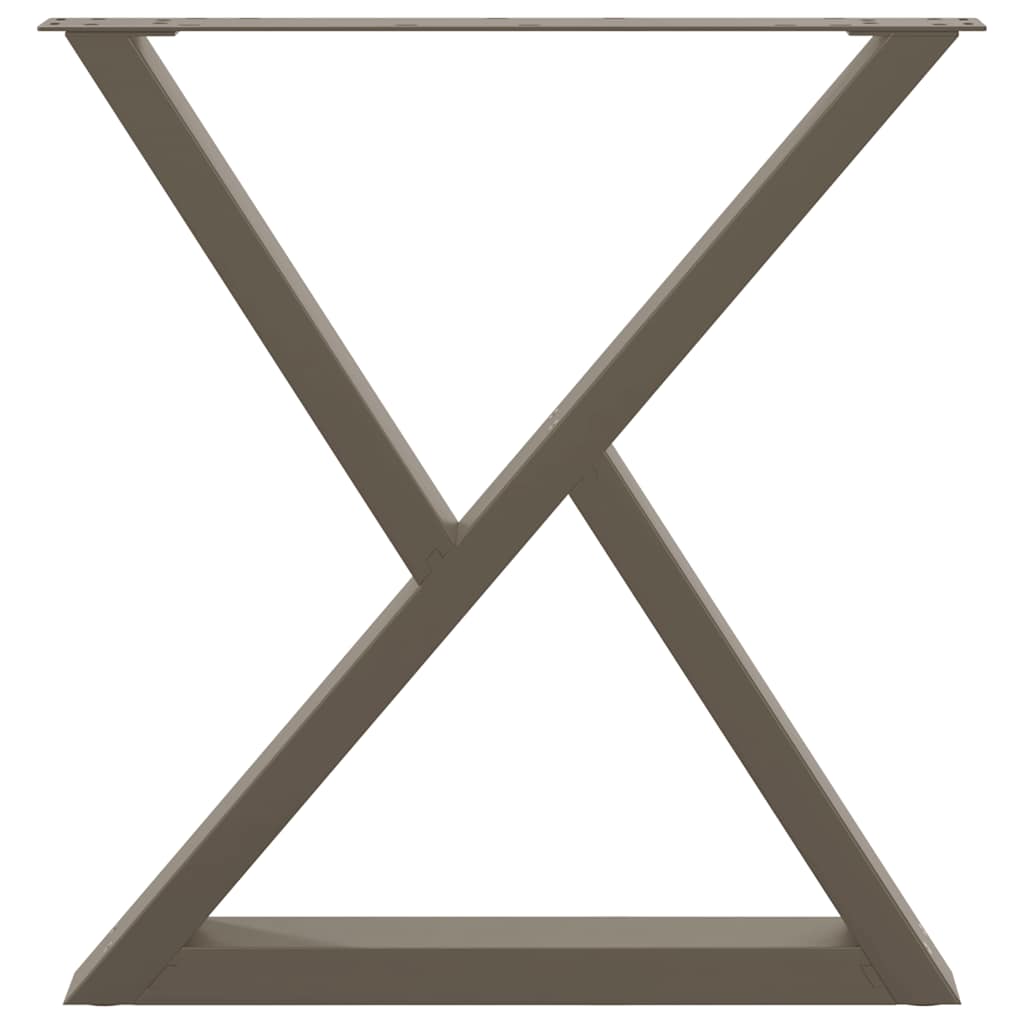 Eettafelpoten 2 st 70x(72-73,3) cm staal naturel is nu te koop bij PeponiXL, paradijselijk wonen!