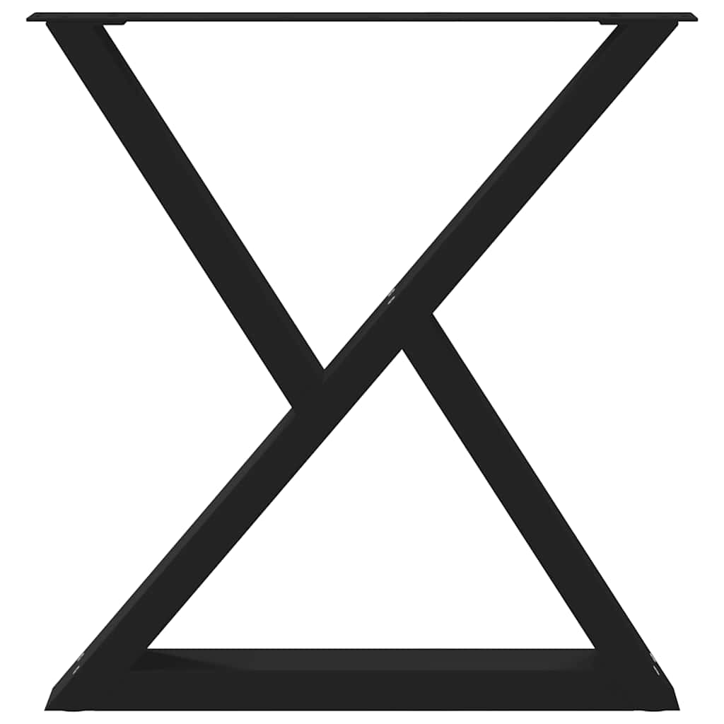 Eettafelpoten 2 st 80x(72-73,3) cm staal zwart is nu te koop bij PeponiXL, paradijselijk wonen!