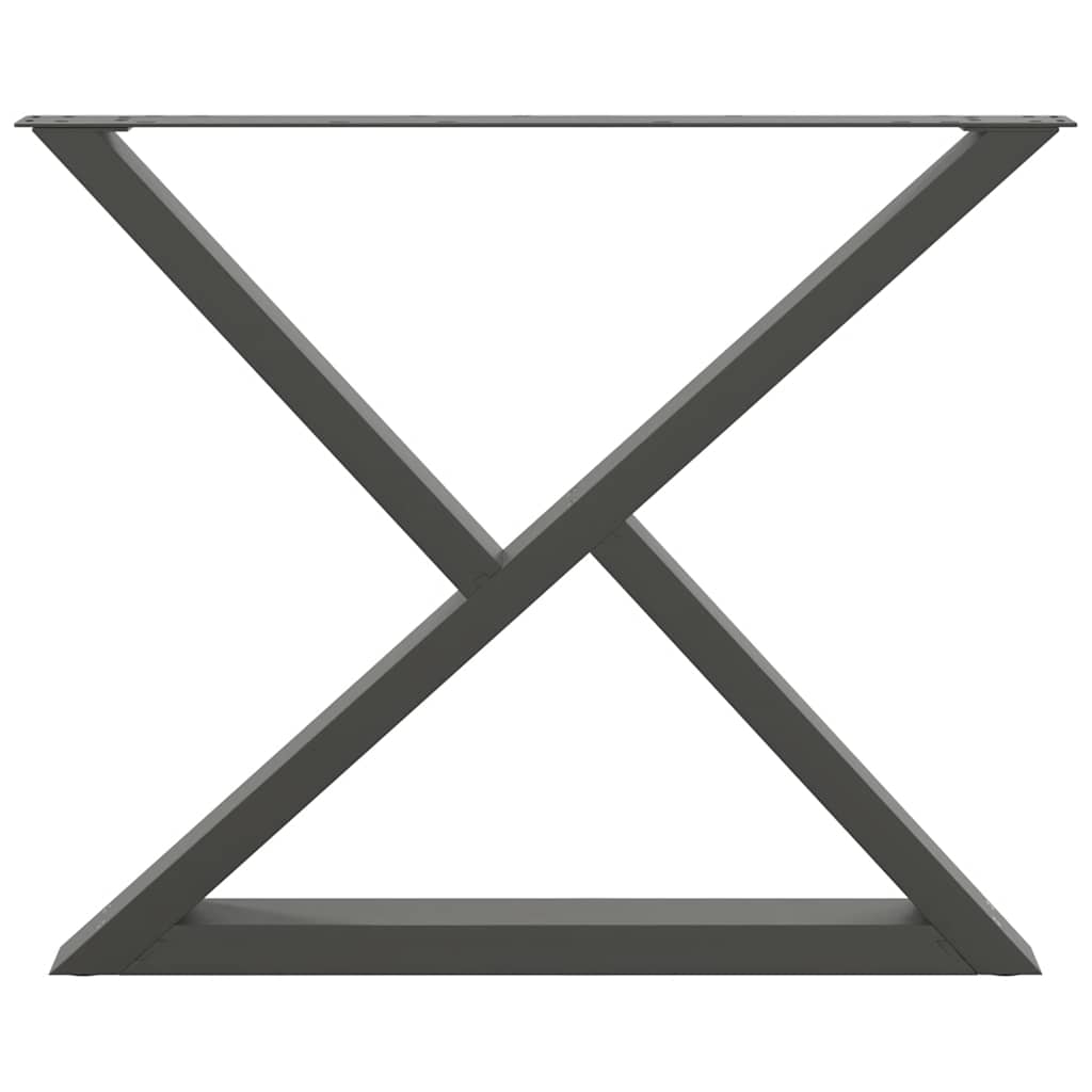 Eettafelpoten 2 st 90x(72-73,3) cm staal antraciet is nu te koop bij PeponiXL, paradijselijk wonen!