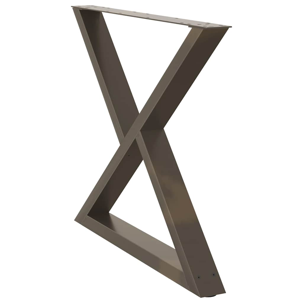 Eettafelpoten 2 st 90x(72-73,3) cm staal naturel is nu te koop bij PeponiXL, paradijselijk wonen!