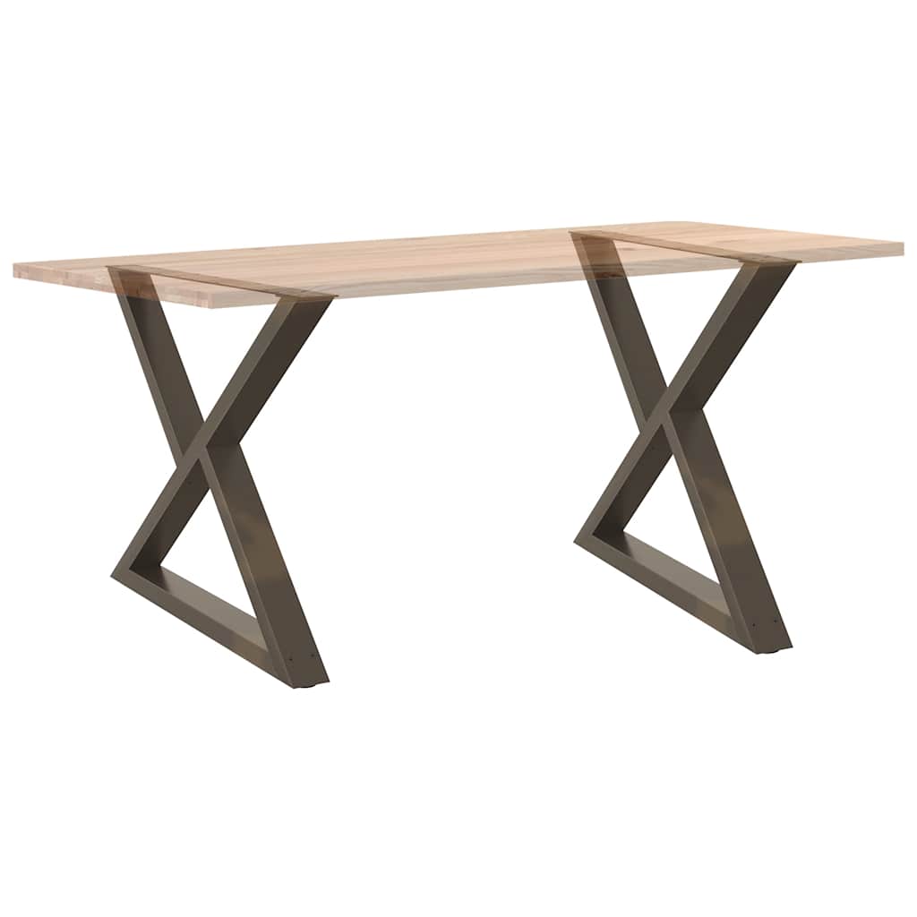 Eettafelpoten 2 st 90x(72-73,3) cm staal naturel is nu te koop bij PeponiXL, paradijselijk wonen!