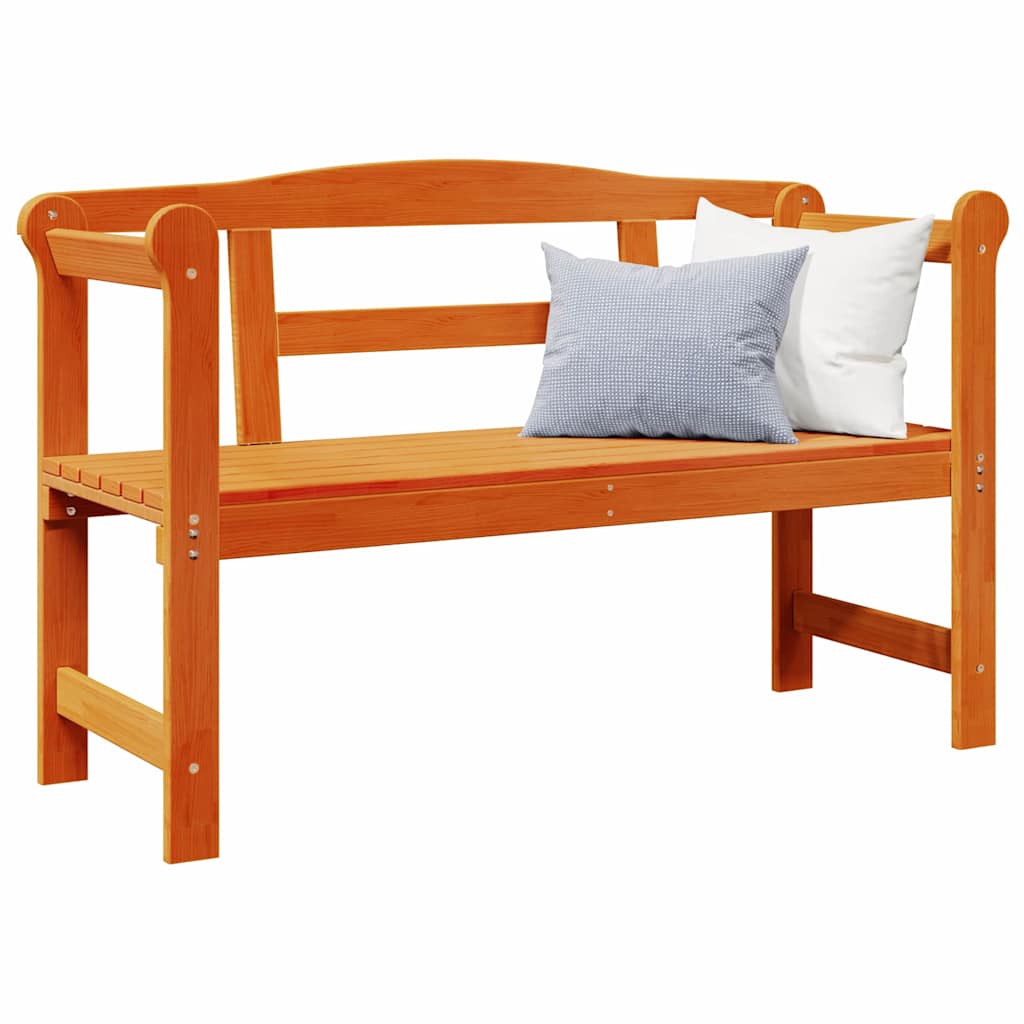 Buitenbank Bruin 119 x 76 x 44cm Massief grenenhout is nu te koop bij PeponiXL, paradijselijk wonen!