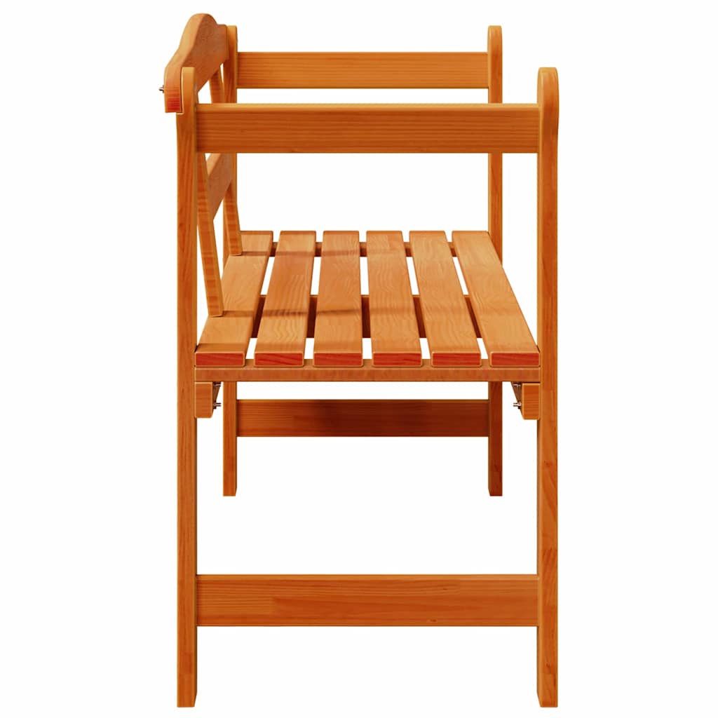 Buitenbank Bruin 119 x 76 x 44cm Massief grenenhout is nu te koop bij PeponiXL, paradijselijk wonen!