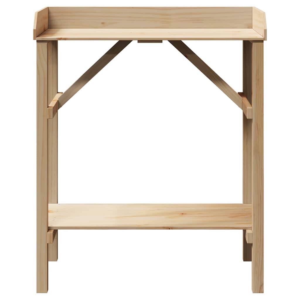 Planttafel met plank Naturel 75 x 40 x 90 cm Stevig vurenhout is nu te koop bij PeponiXL, paradijselijk wonen!