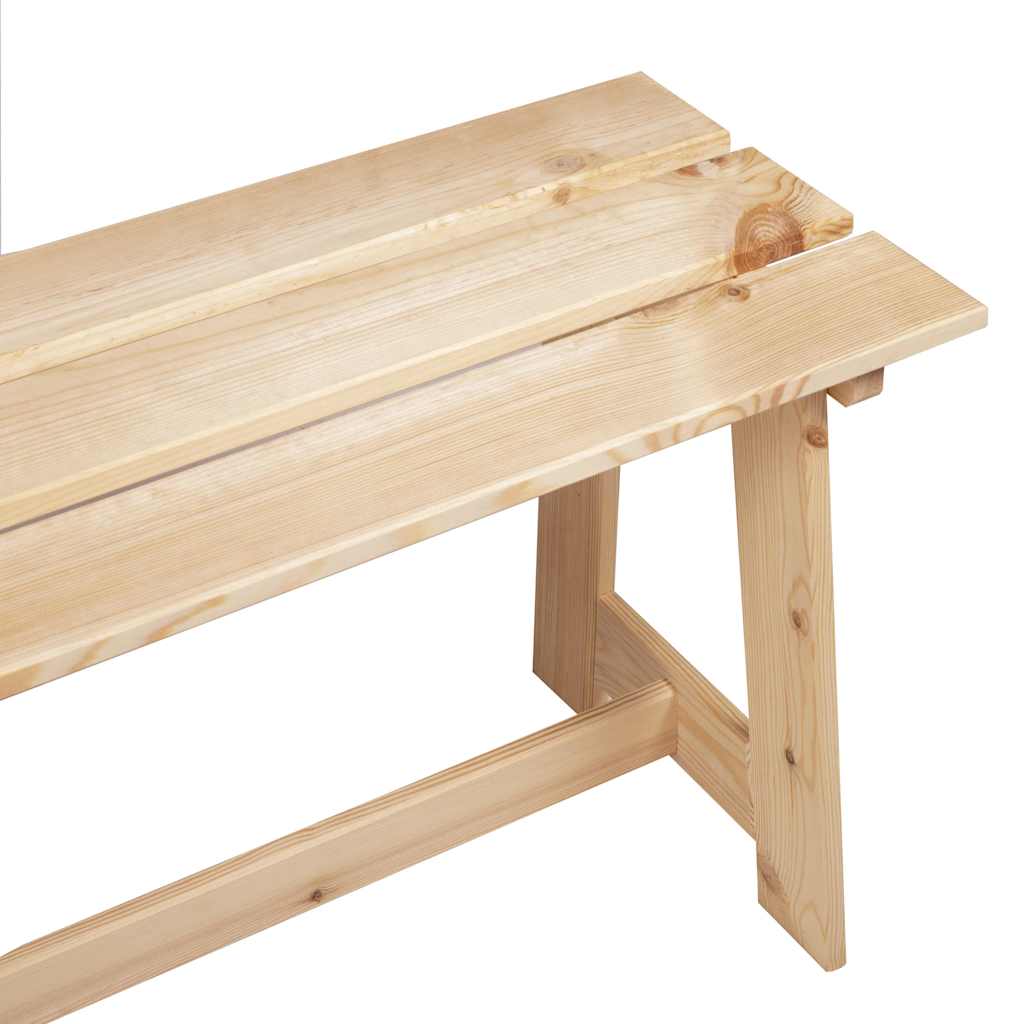 Tuinbank Naturel 119 x 37 x 47 cm Massief grenenhout is nu te koop bij PeponiXL, paradijselijk wonen!
