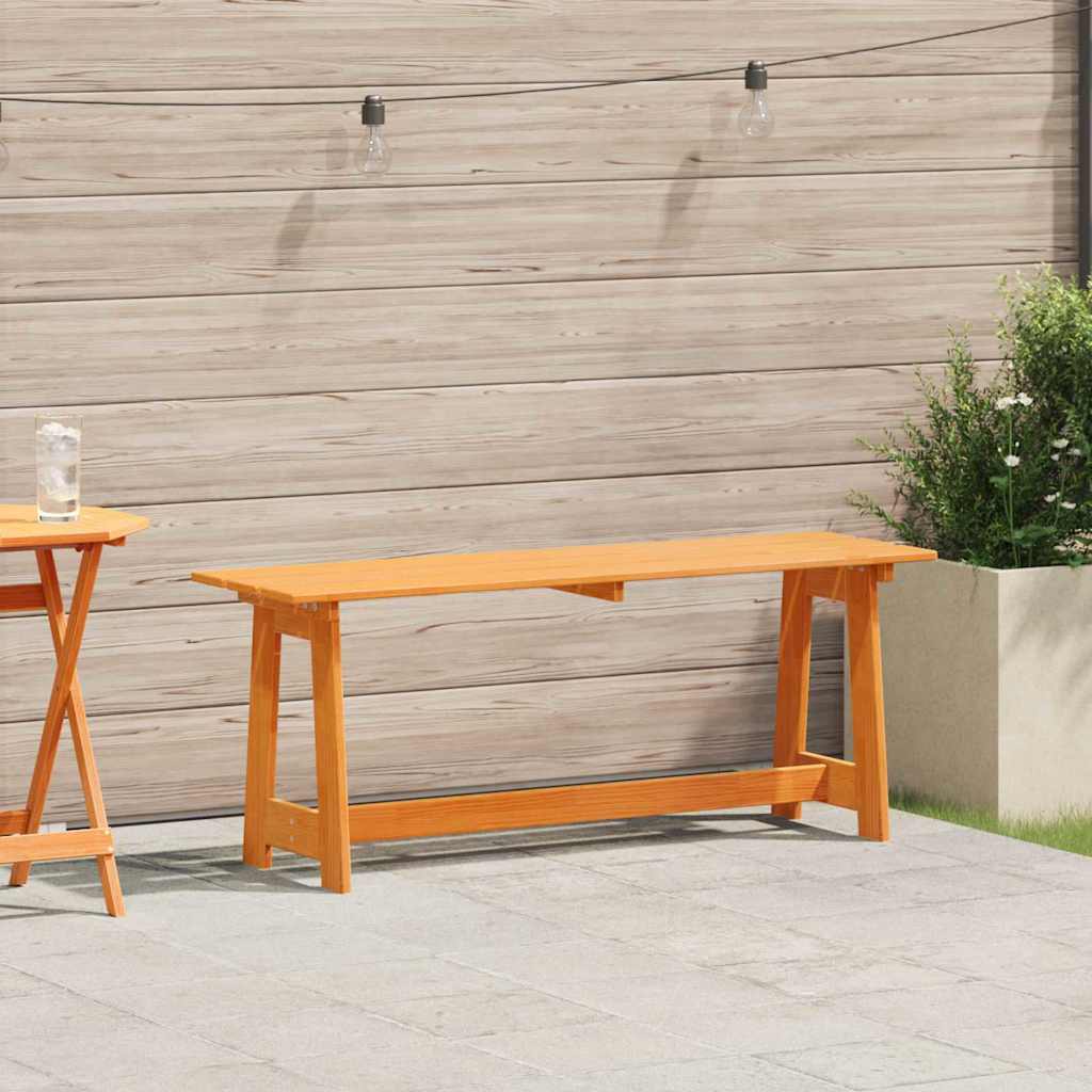 Tuinbank Bruin 119 x 37 x 47 cm Massief grenenhout is nu te koop bij PeponiXL, paradijselijk wonen!