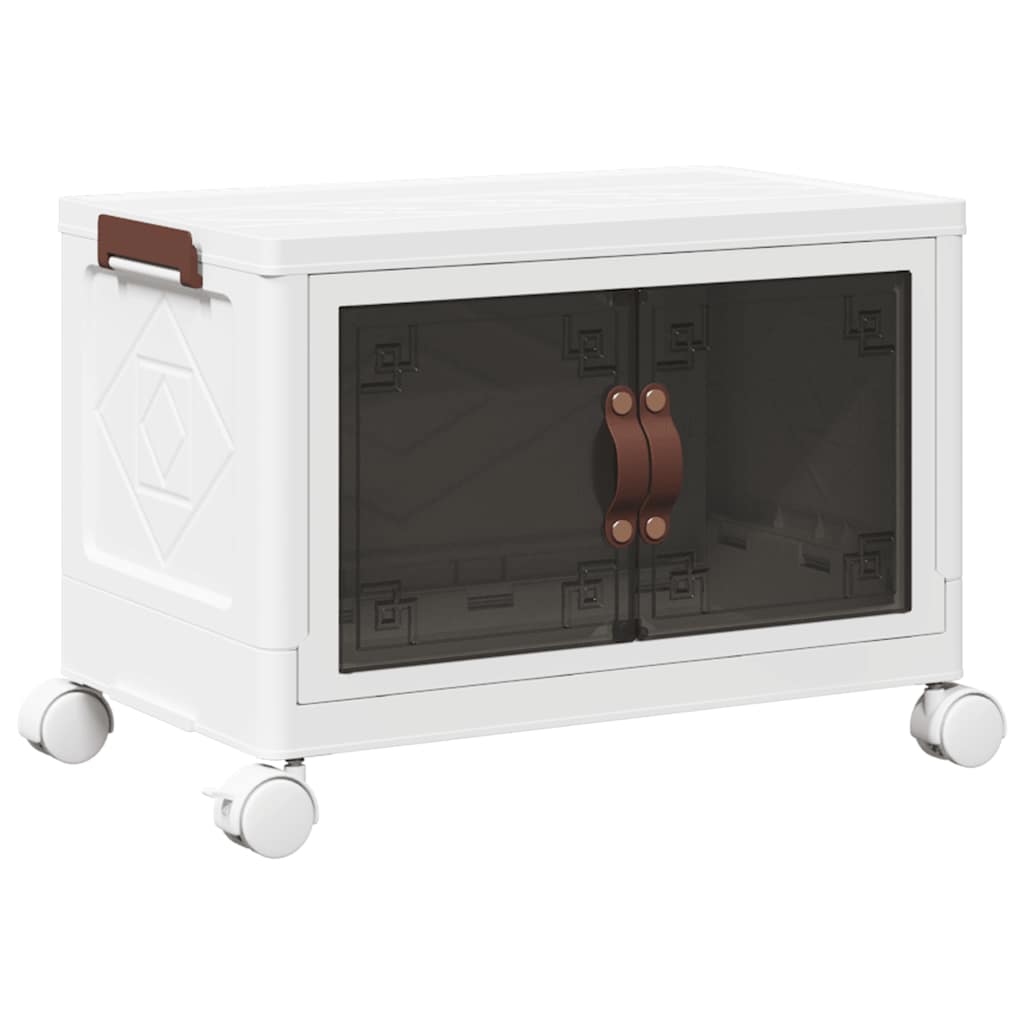 Opbergbox stapelbaar met wielen 28 L 48,5x29,5x33 cm is nu te koop bij PeponiXL, paradijselijk wonen!