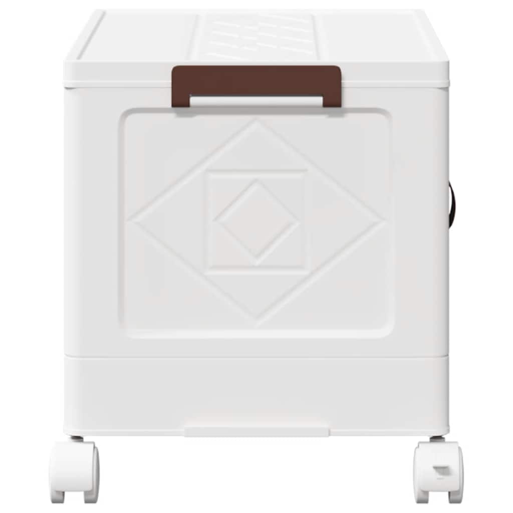 Opbergbox stapelbaar met wielen 28 L 48,5x29,5x33 cm is nu te koop bij PeponiXL, paradijselijk wonen!