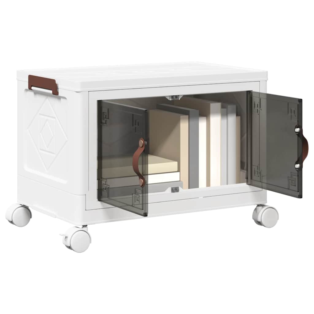 Opbergbox stapelbaar met wielen 28 L 48,5x29,5x33 cm is nu te koop bij PeponiXL, paradijselijk wonen!