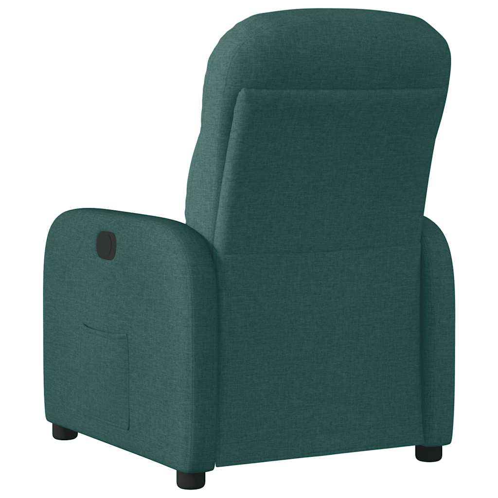 Fauteuil verstelbaar elektrisch stof donkergroen is nu te koop bij PeponiXL, paradijselijk wonen!