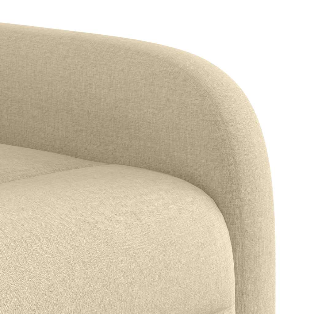 Fauteuil verstelbaar elektrisch stof crèmekleurig is nu te koop bij PeponiXL, paradijselijk wonen!