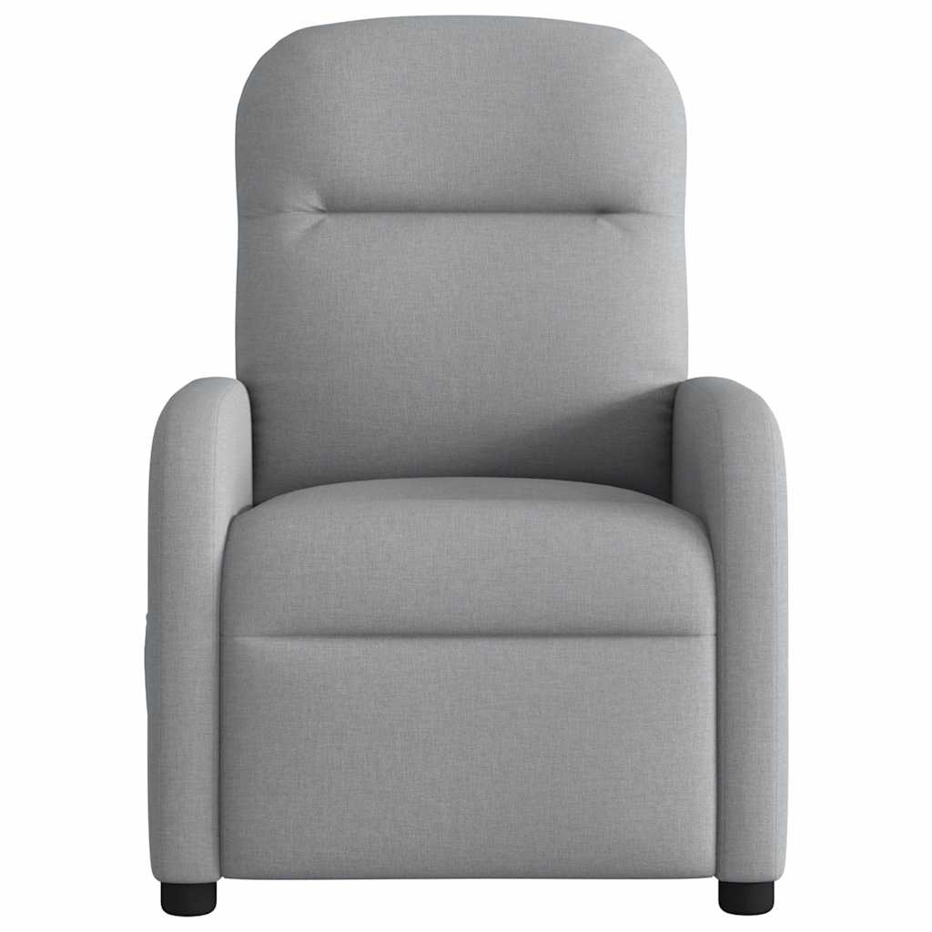 Massagestoel elektrisch verstelbaar stof lichtgrijs is nu te koop bij PeponiXL, paradijselijk wonen!
