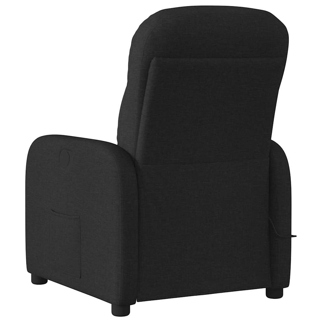Massagestoel elektrisch verstelbaar stof zwart is nu te koop bij PeponiXL, paradijselijk wonen!
