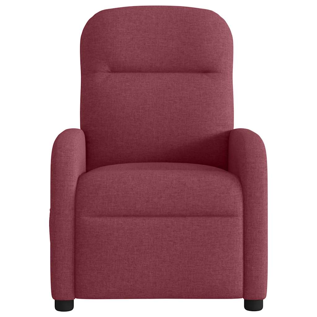 Massagestoel elektrisch verstelbaar stof wijnrood is nu te koop bij PeponiXL, paradijselijk wonen!