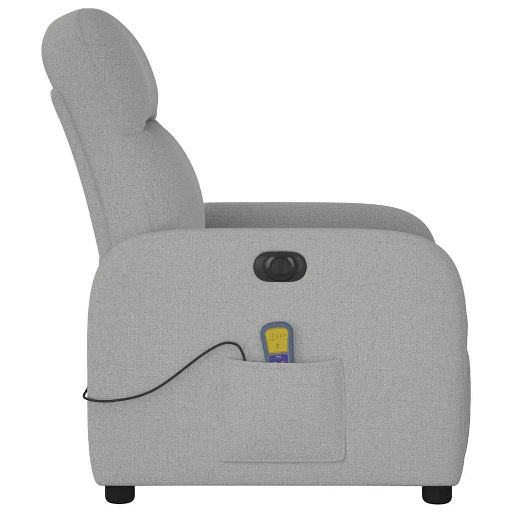 Massagestoel elektrisch verstelbaar stof wolk grijs is nu te koop bij PeponiXL, paradijselijk wonen!