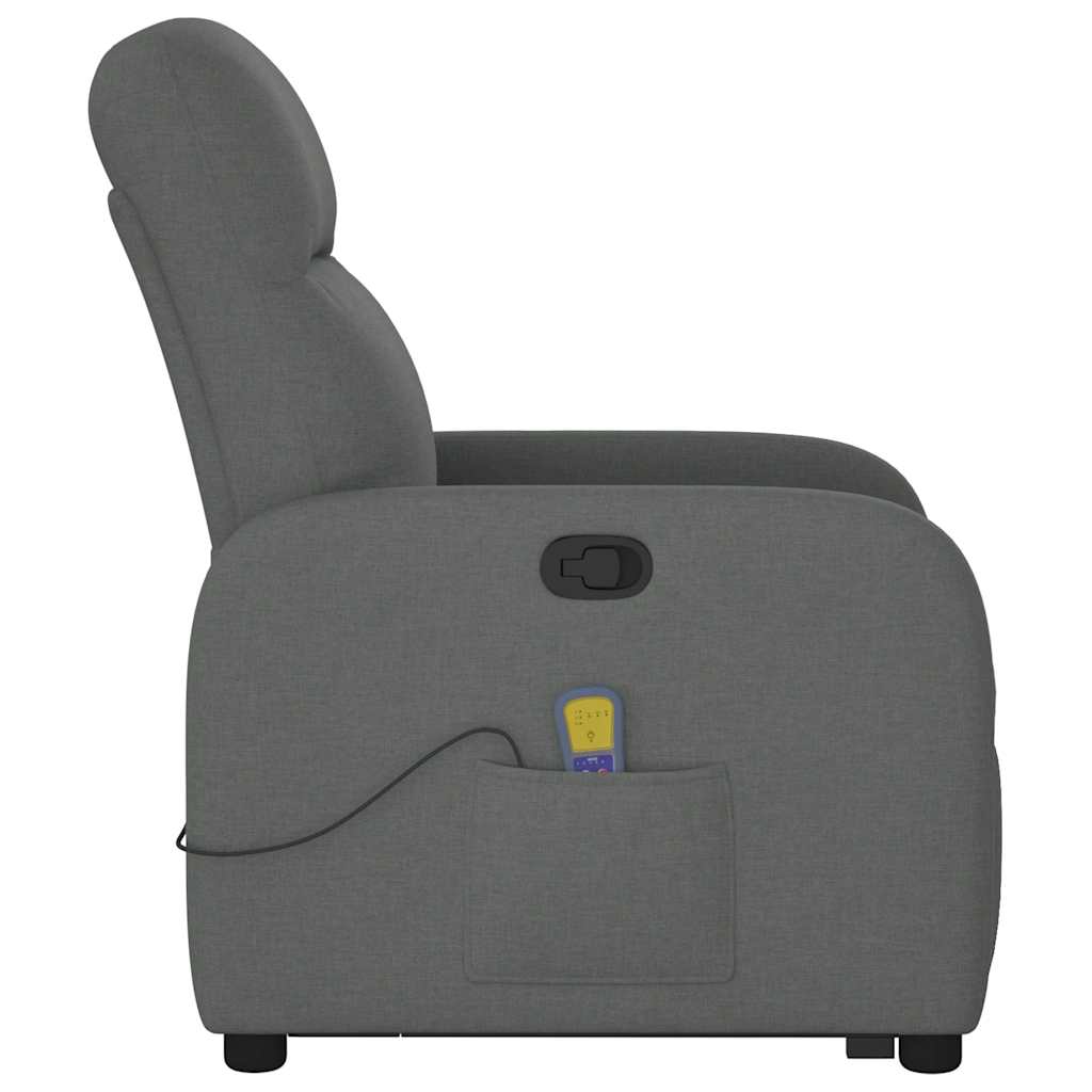 Sta-op-massagestoel verstelbaar stof donkergrijs is nu te koop bij PeponiXL, paradijselijk wonen!