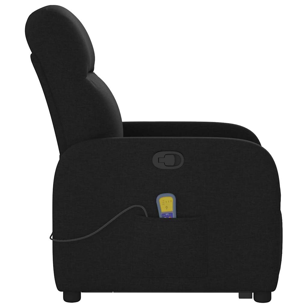 Sta-op-massagestoel verstelbaar stof zwart is nu te koop bij PeponiXL, paradijselijk wonen!