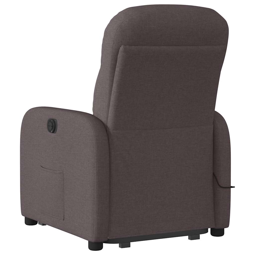 Sta-op-massagestoel verstelbaar stof donkerbruin is nu te koop bij PeponiXL, paradijselijk wonen!