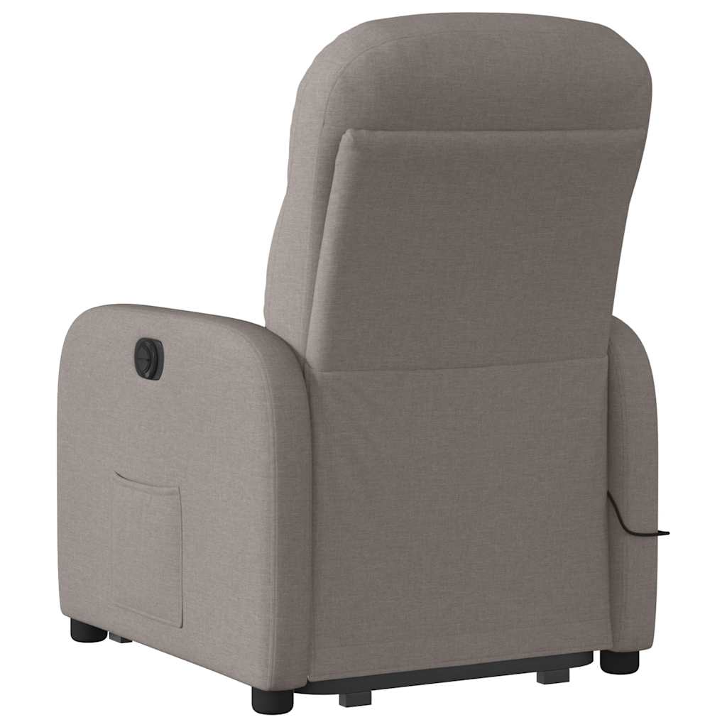 Sta-op-massagestoel verstelbaar stof taupe is nu te koop bij PeponiXL, paradijselijk wonen!