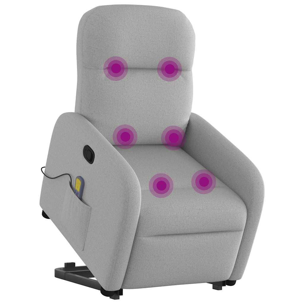 Sta-op-massagestoel verstelbaar stof wolk grijs is nu te koop bij PeponiXL, paradijselijk wonen!