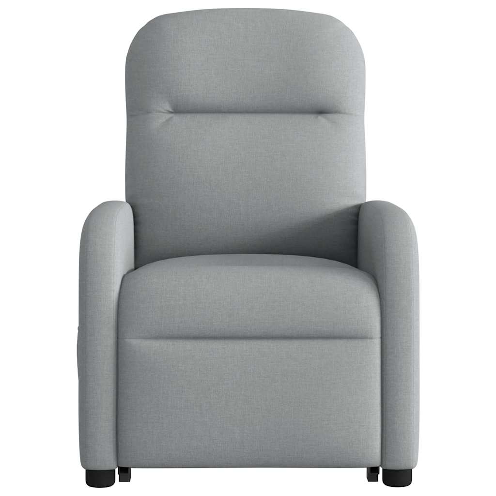 Sta-op-massagestoel elektrisch verstelbaar stof lichtgrijs is nu te koop bij PeponiXL, paradijselijk wonen!