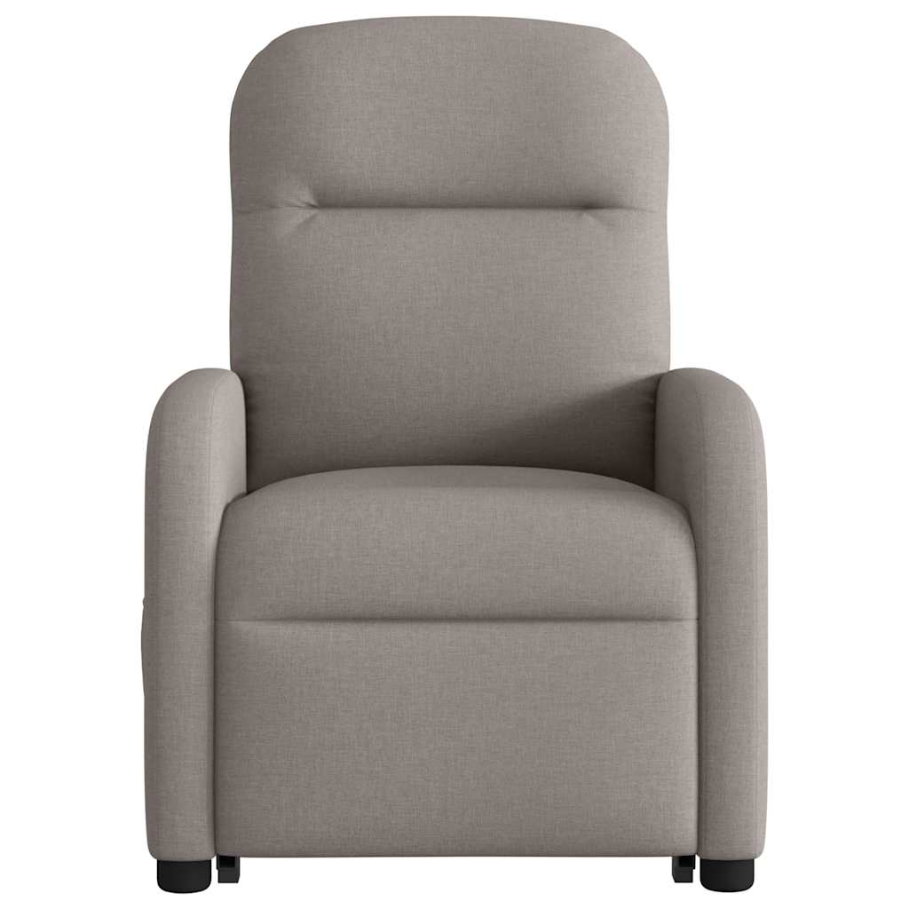 Sta-op-massagestoel elektrisch verstelbaar stof taupe is nu te koop bij PeponiXL, paradijselijk wonen!