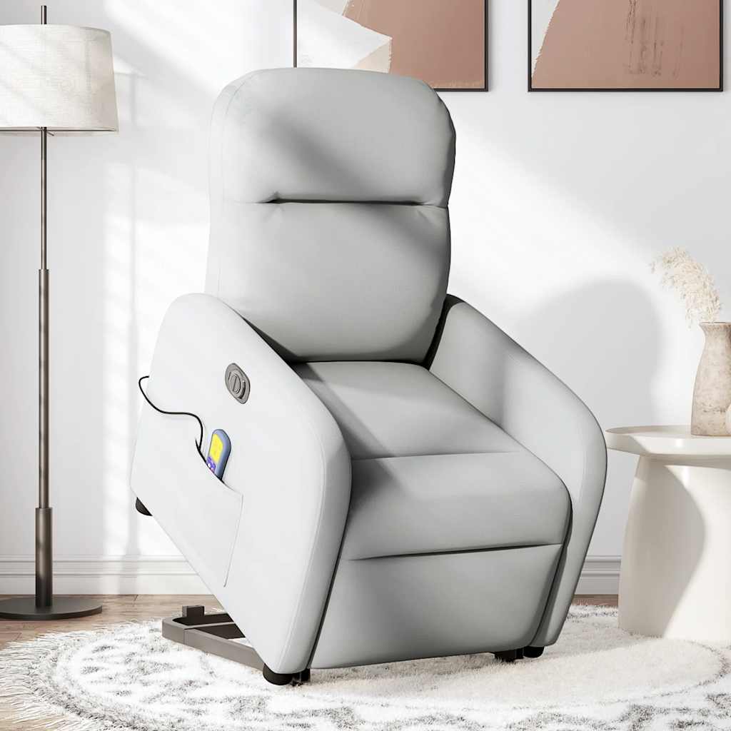 Sta-op-massagestoel elektrisch verstelbaar stof wolk grijs is nu te koop bij PeponiXL, paradijselijk wonen!