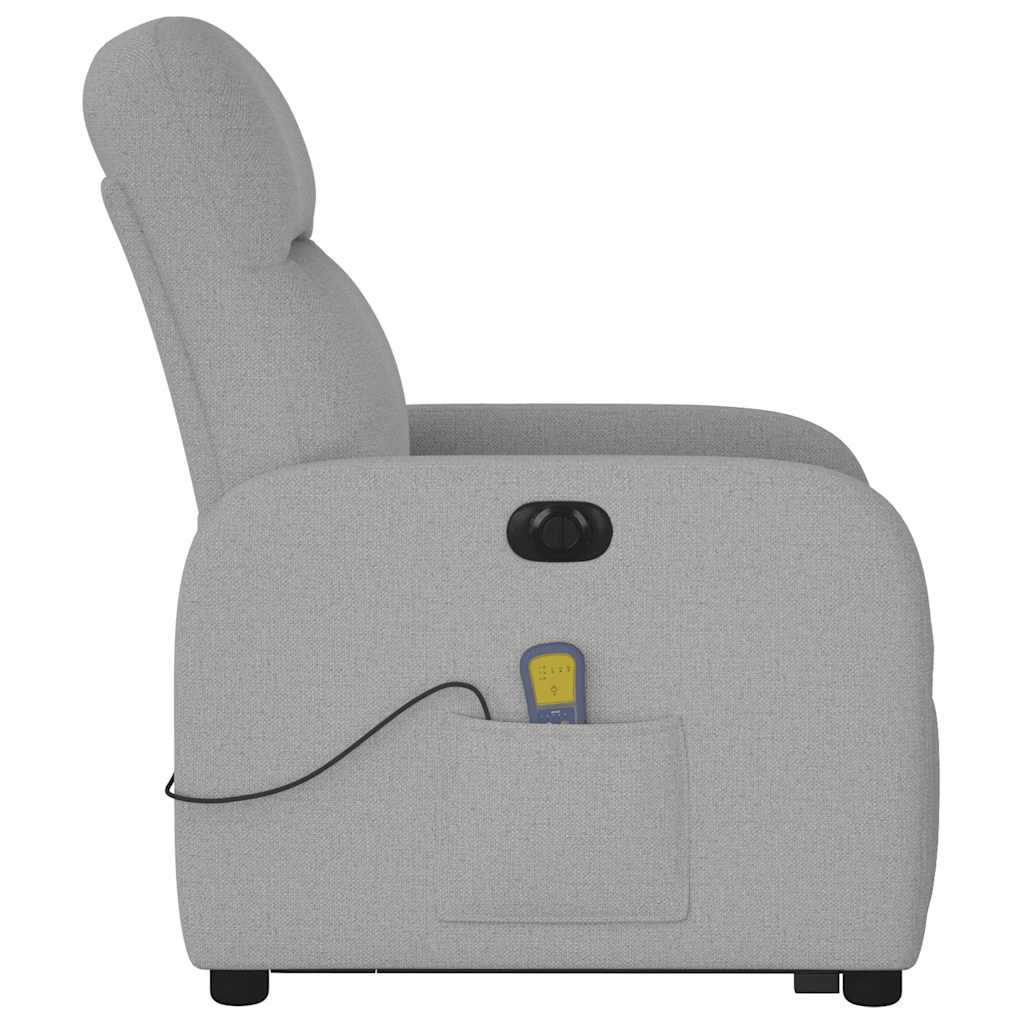 Sta-op-massagestoel elektrisch verstelbaar stof wolk grijs is nu te koop bij PeponiXL, paradijselijk wonen!