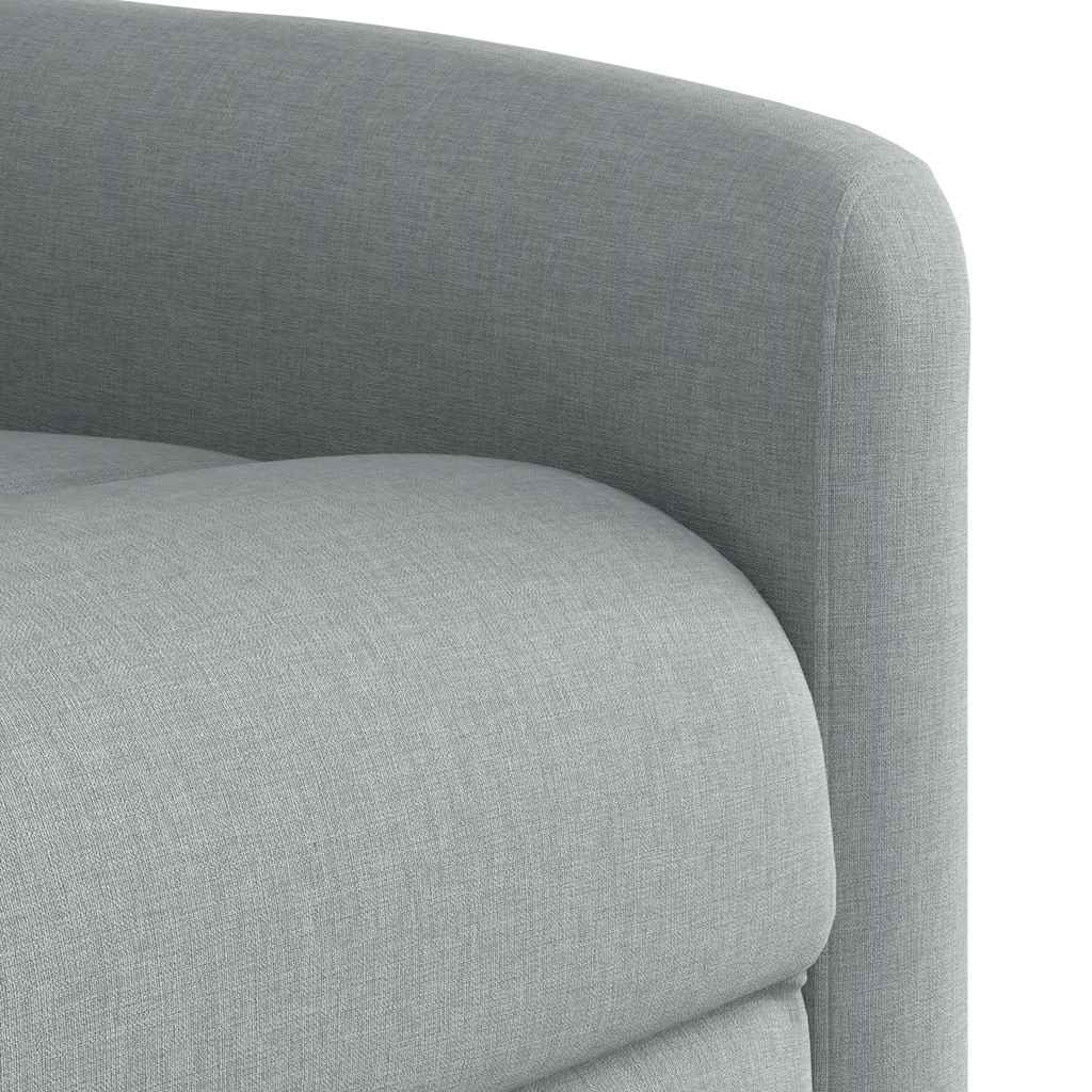 Fauteuil elektrisch verstelbaar stof lichtgrijs is nu te koop bij PeponiXL, paradijselijk wonen!