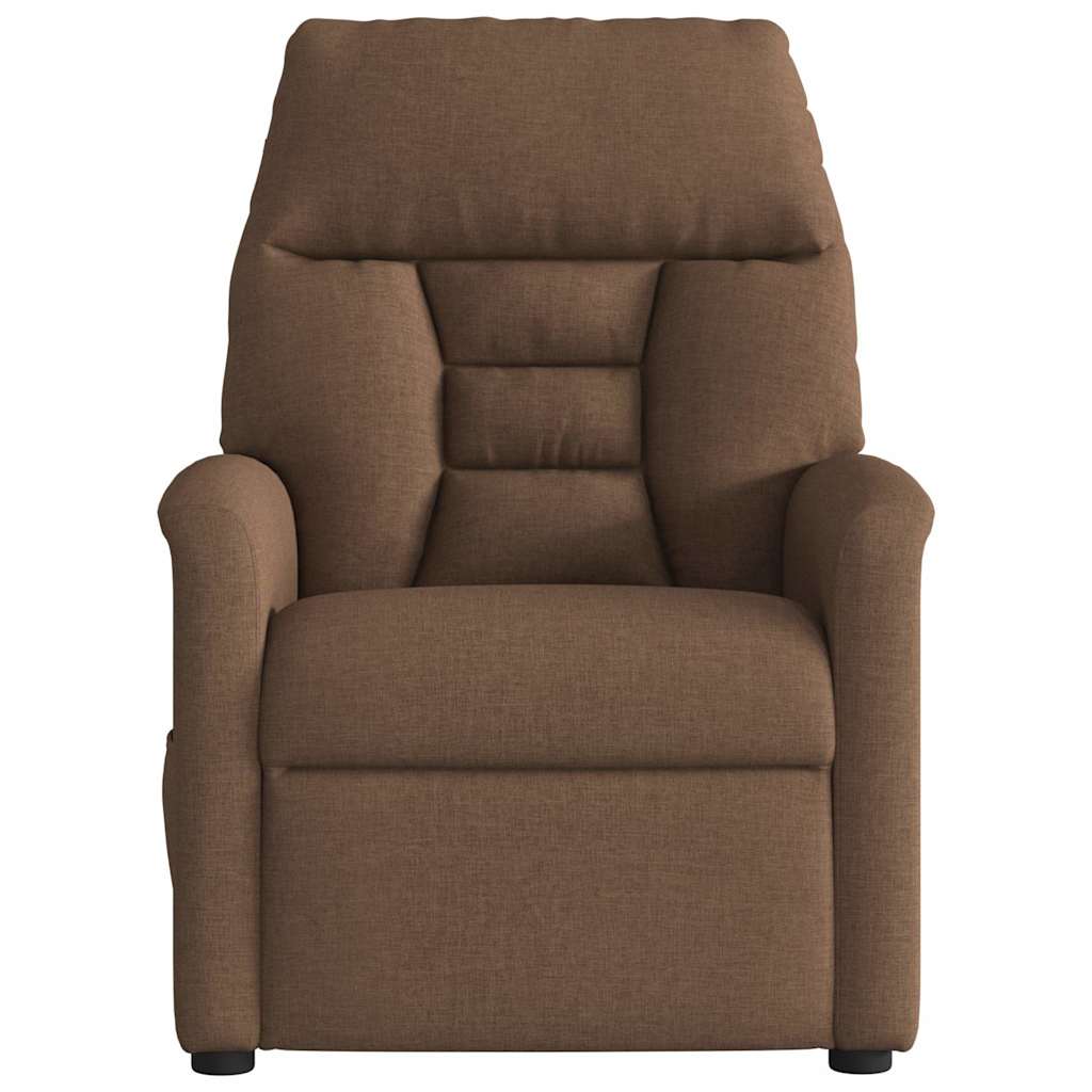 Fauteuil verstelbaar elektrisch stof bruin is nu te koop bij PeponiXL, paradijselijk wonen!