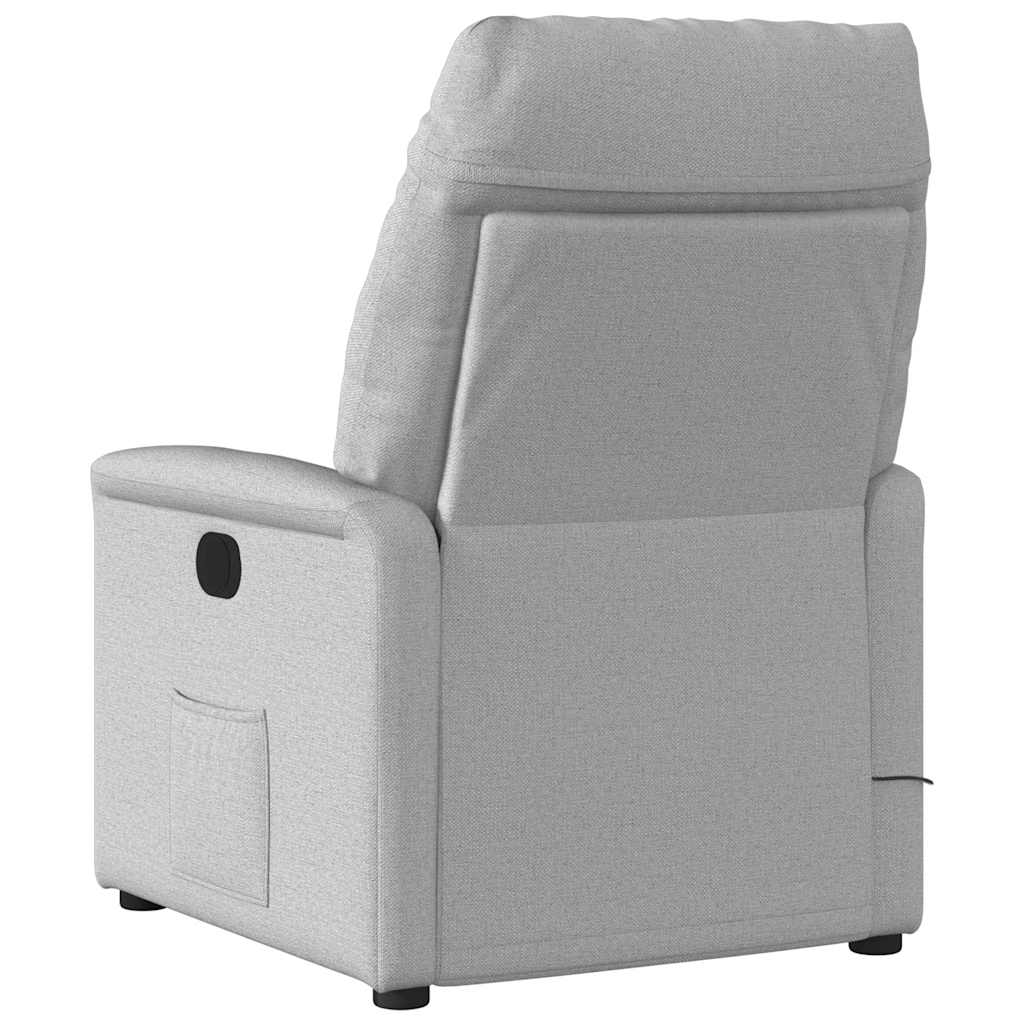 Fauteuil elektrisch verstelbaar stof wolk grijs is nu te koop bij PeponiXL, paradijselijk wonen!