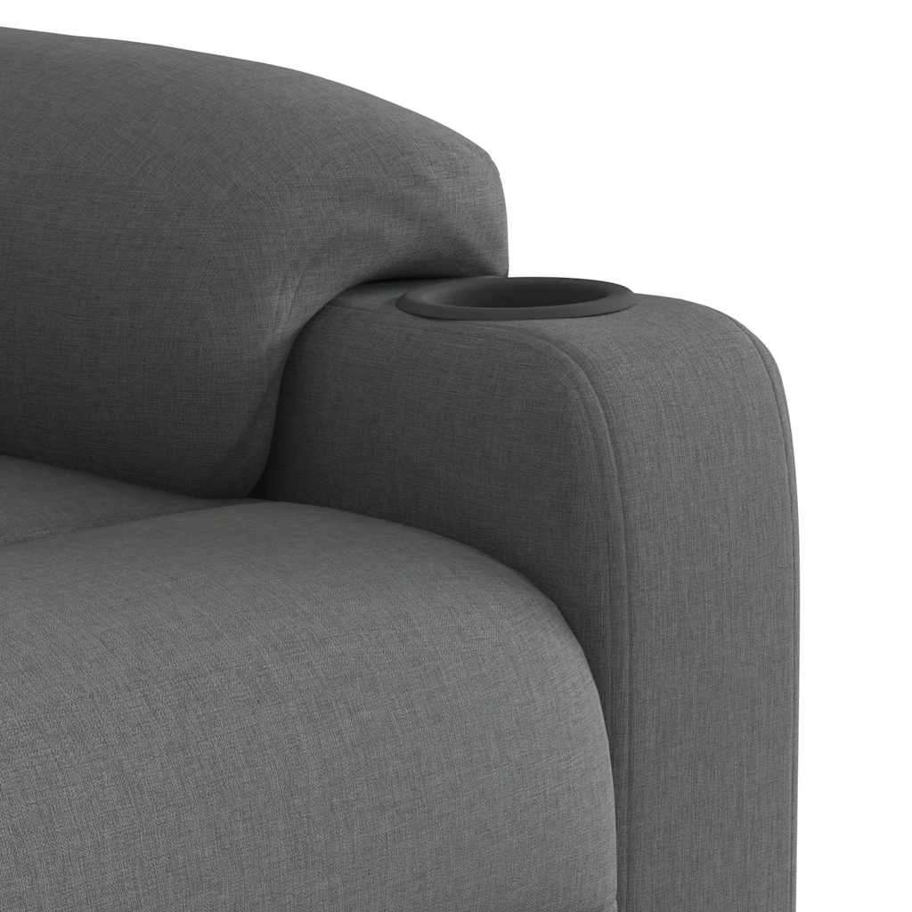 Massagestoel elektrisch verstelbaar stof donkergrijs is nu te koop bij PeponiXL, paradijselijk wonen!