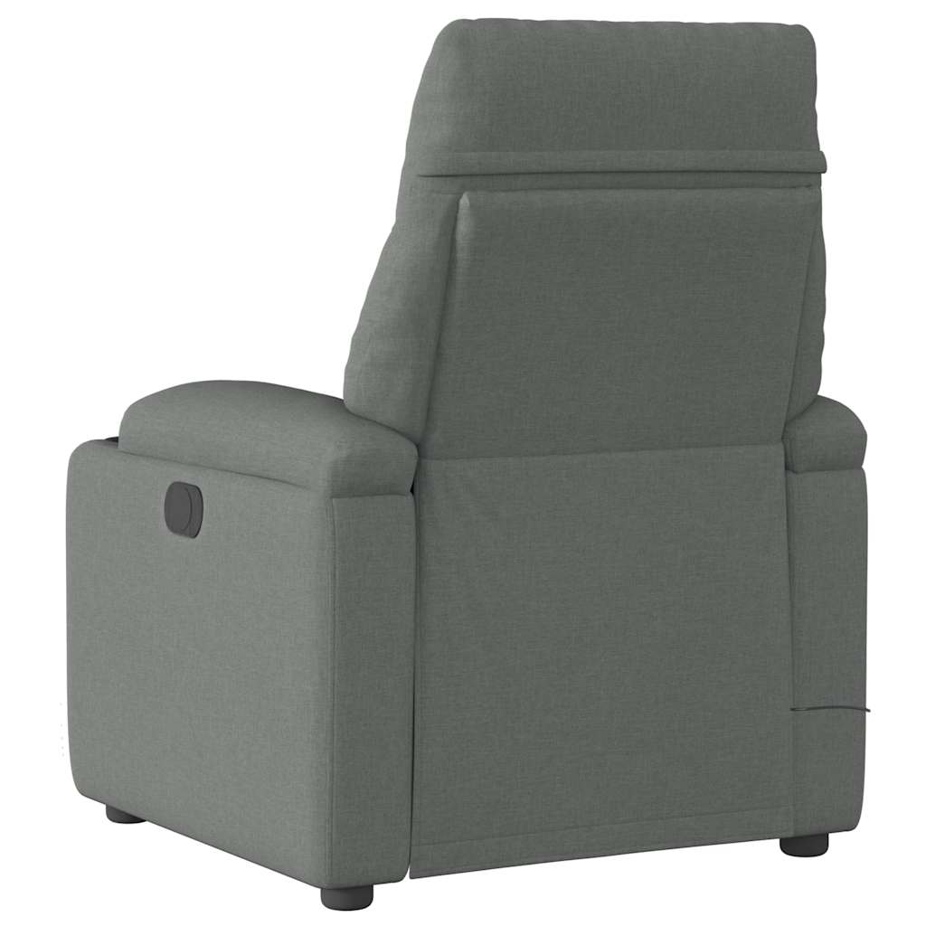 Massagestoel elektrisch verstelbaar stof donkergrijs is nu te koop bij PeponiXL, paradijselijk wonen!