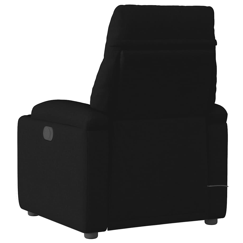 Massagestoel elektrisch verstelbaar stof zwart is nu te koop bij PeponiXL, paradijselijk wonen!